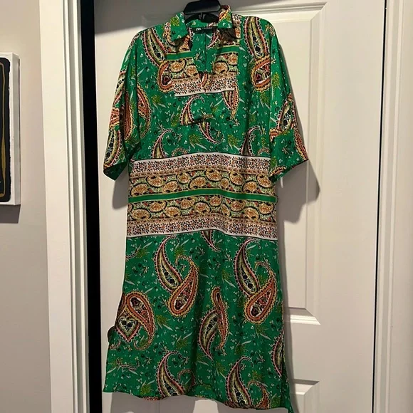 Zara | Dresses | Zara Paisley Dresscaftan | Poshmark